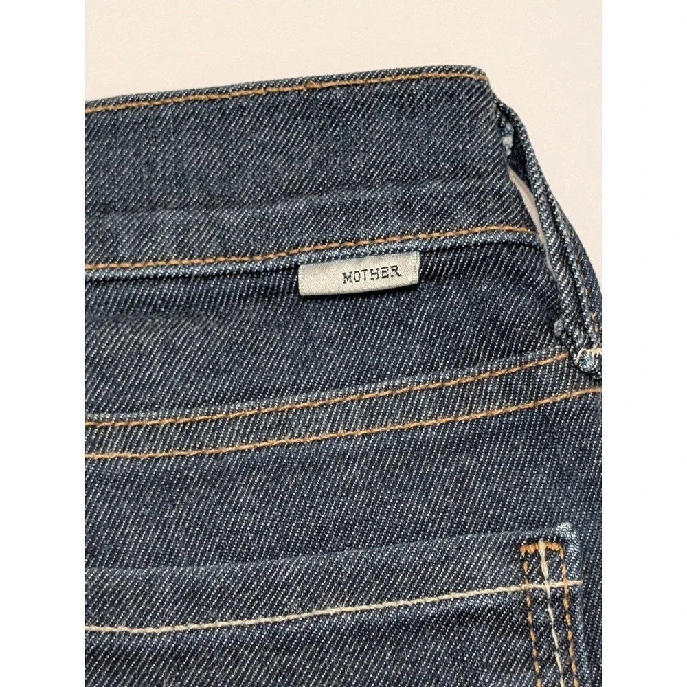 Mother‎ The Looker Crop Skinny Jeans Dark Wash Indigo Stretch Denim Size 26 USA